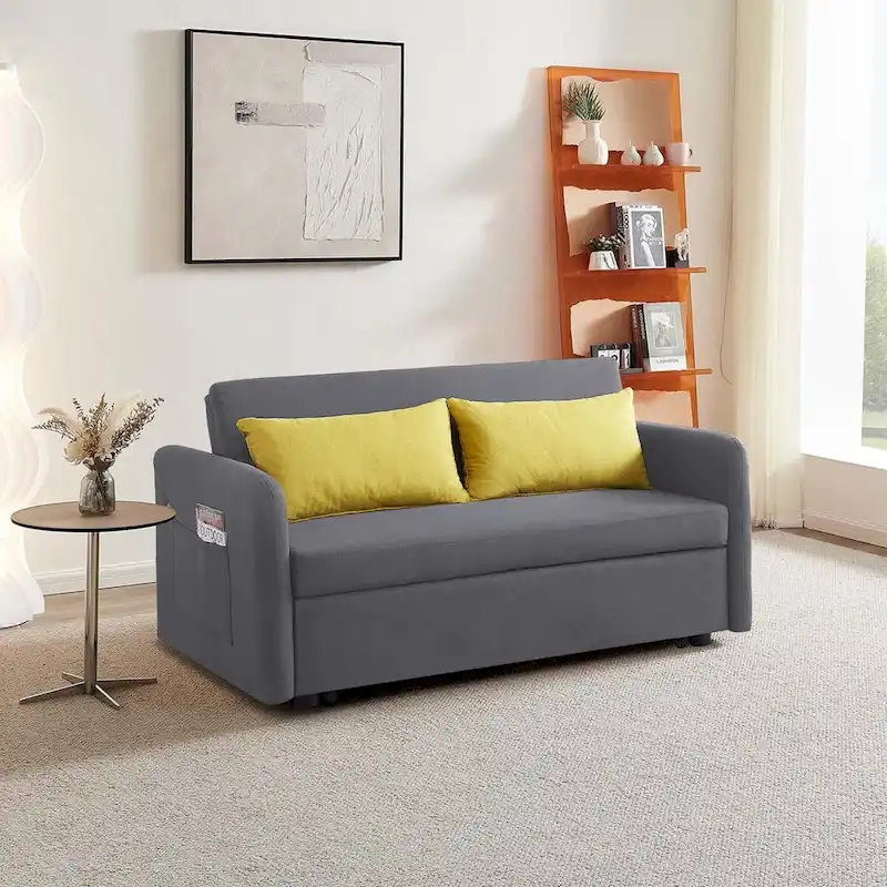 Aukfa Sofa Bed Pull Out Couch Convertible Loveseat Sleeper Sofa Couch