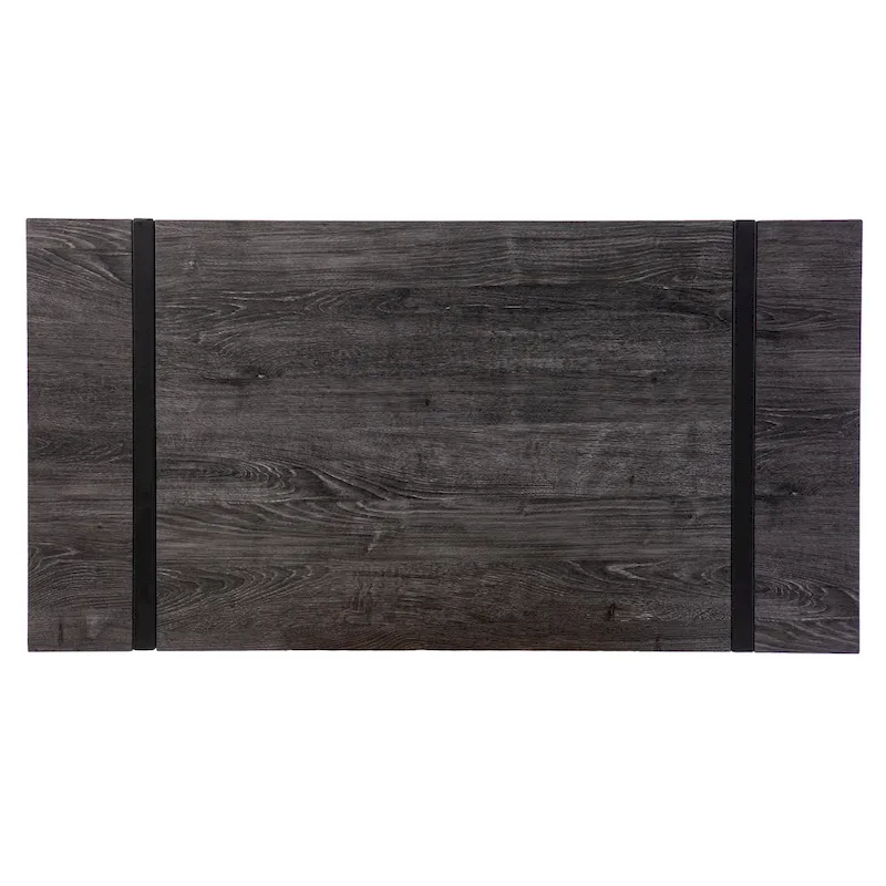 SEI Furniture Hackney Transitional Black Wood Desk