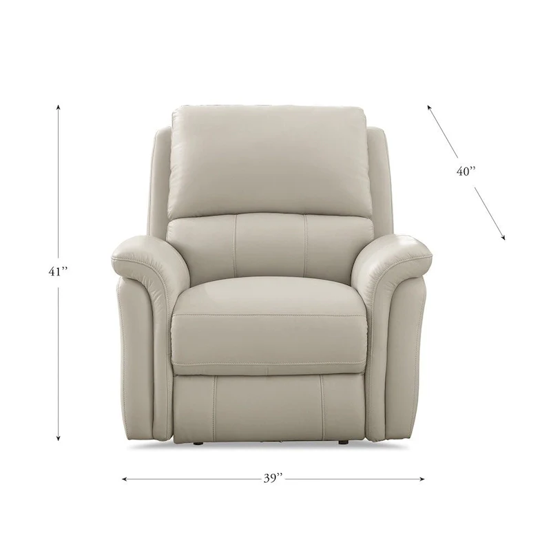 Hydeline Erindale Zero Gravity Power Recline and Headrest Top Grain Leather Sofa, Loveseat and Recliner