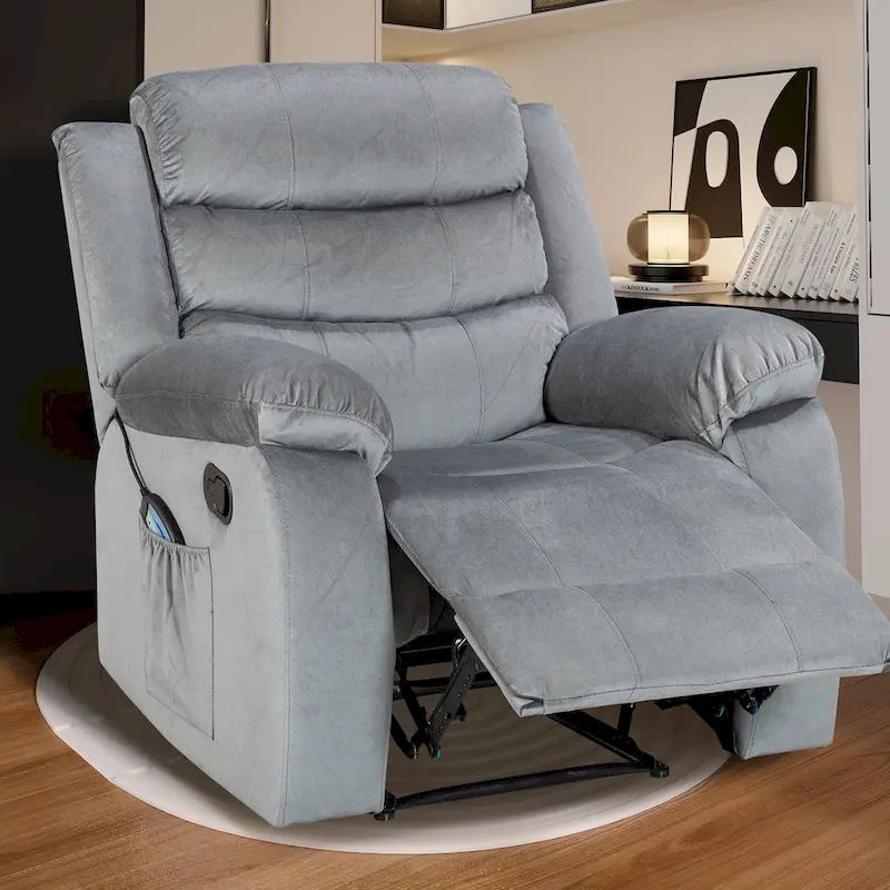 Soft Recliner Chair with Massage and Heat Function