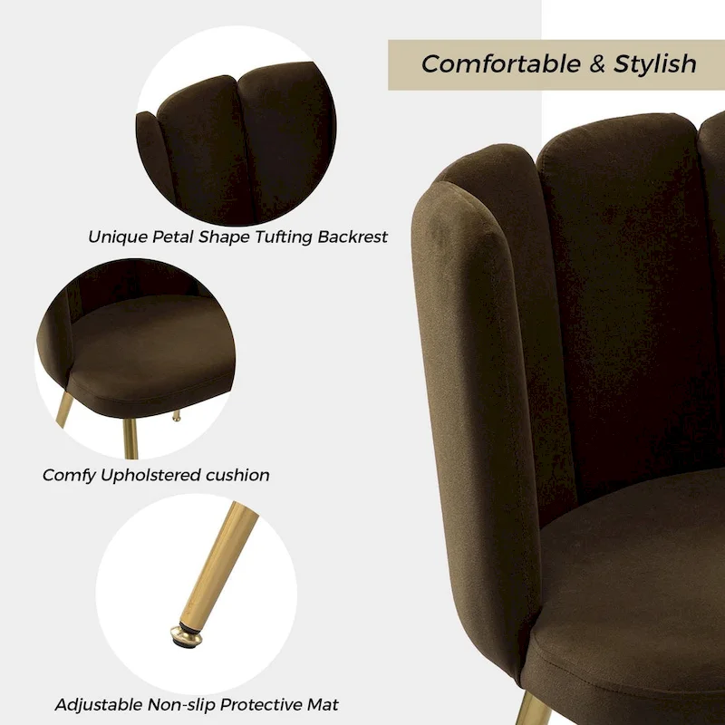 Anjela Side Chair with Tufted Back