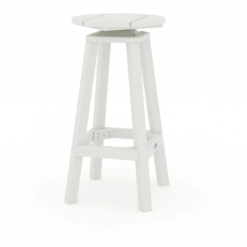 LuXeo Mason Round Swivel Bar Stool (Set of 2) - Set of 2