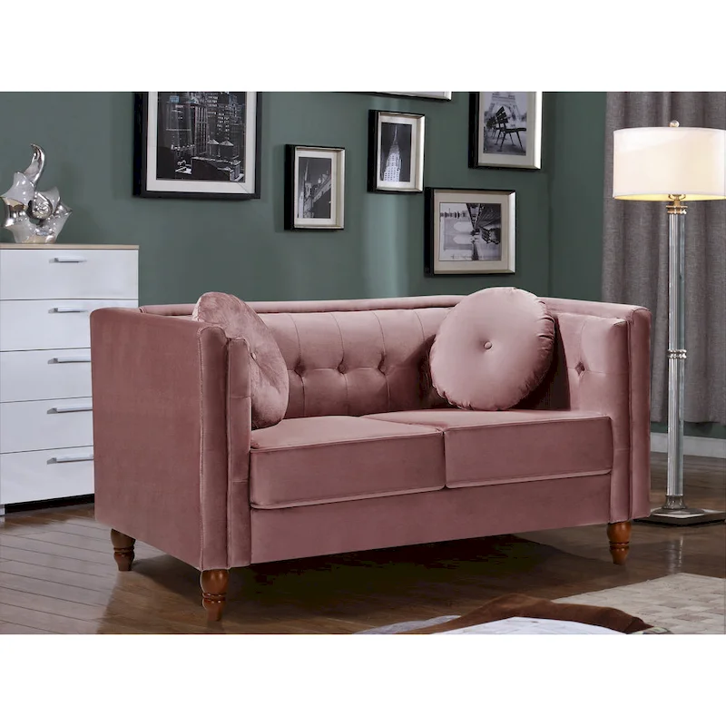 Roberta Velvet Loveseat