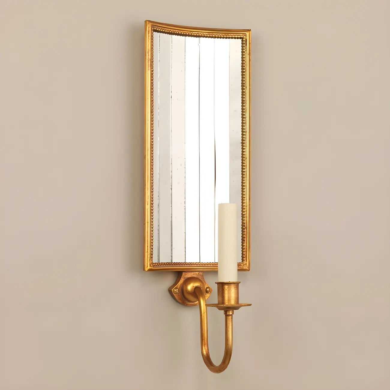 Vintage Black LED Wall Sconce with Mirror for Indoor Decor