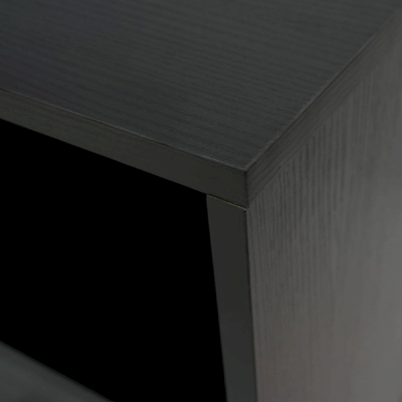 Rochester 2-Drawer 4-Shelf TV Stand Credenza with Iron Legs