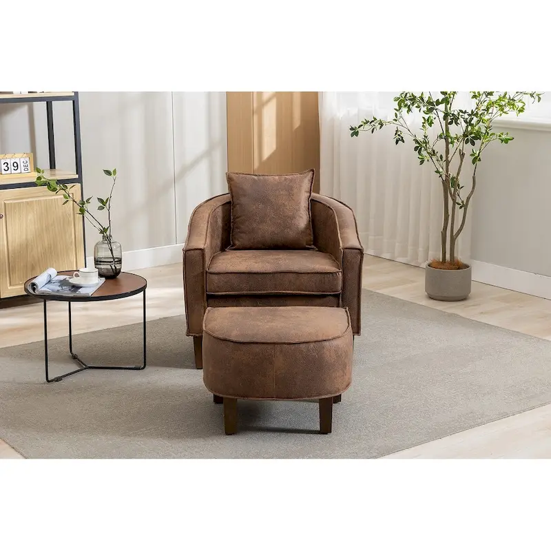 Accent Chair with Ottoman