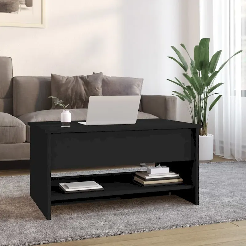 vidaXL Coffee Table Lift Top End Table Accent Side Sofa Table Engineered Wood - 31.5 x 19.7 x 16.7