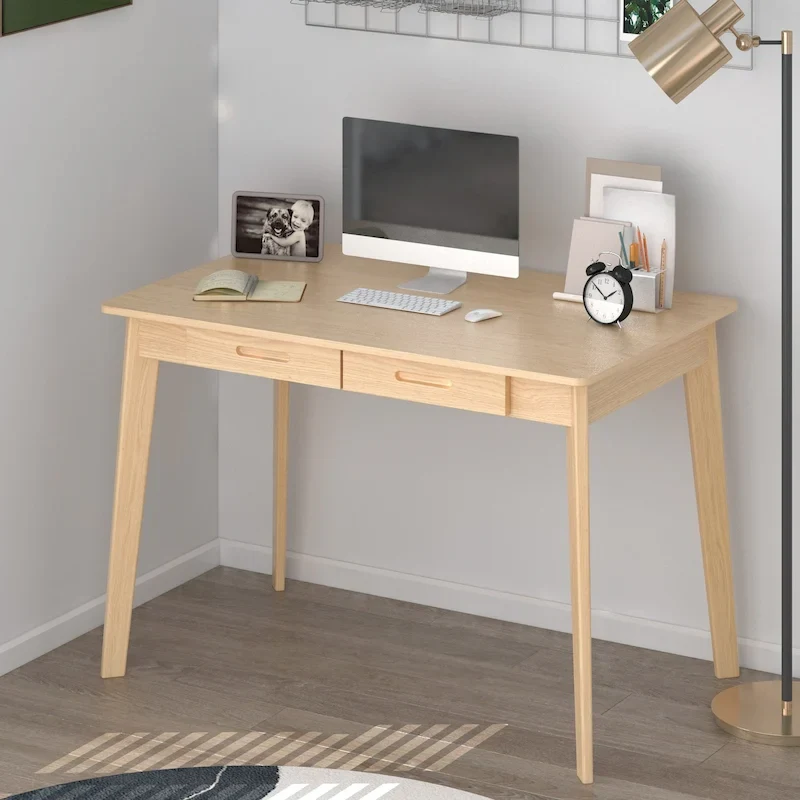 Wood Desk - 39.4W, Multi-Functional, Rounded Corners, Optional Drawers, Easy Assembly