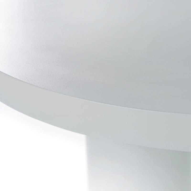 Modrest Bruni - Modern White Concrete End Table