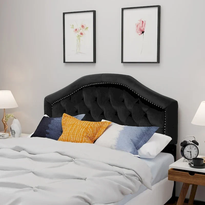 Killian Glam Velvet Full/Queen Headboard by