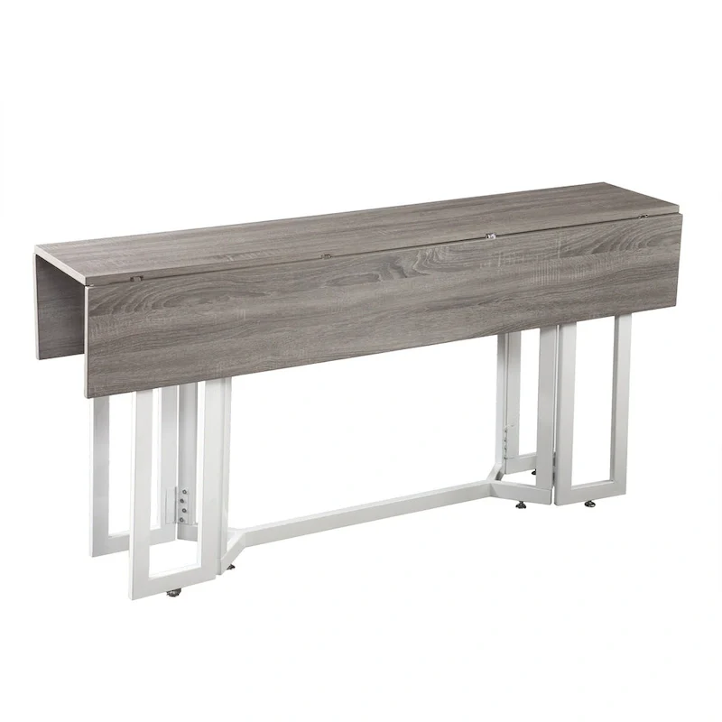 SEI Furniture Driness Grey Drop Leaf Table