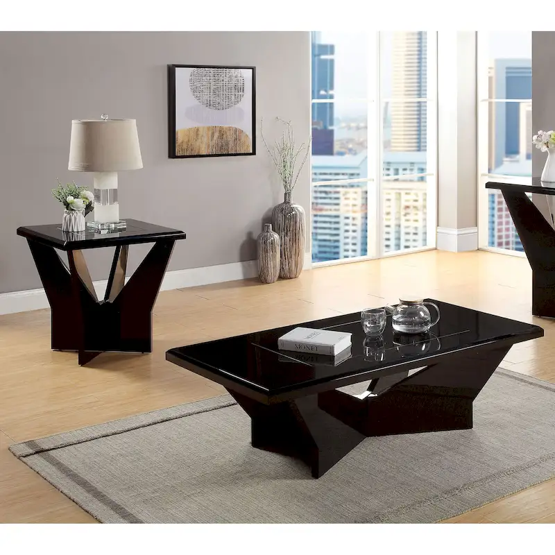 Ameena Contemporary 2-Piece Coffee Table and End Table Set by Furniture of America
