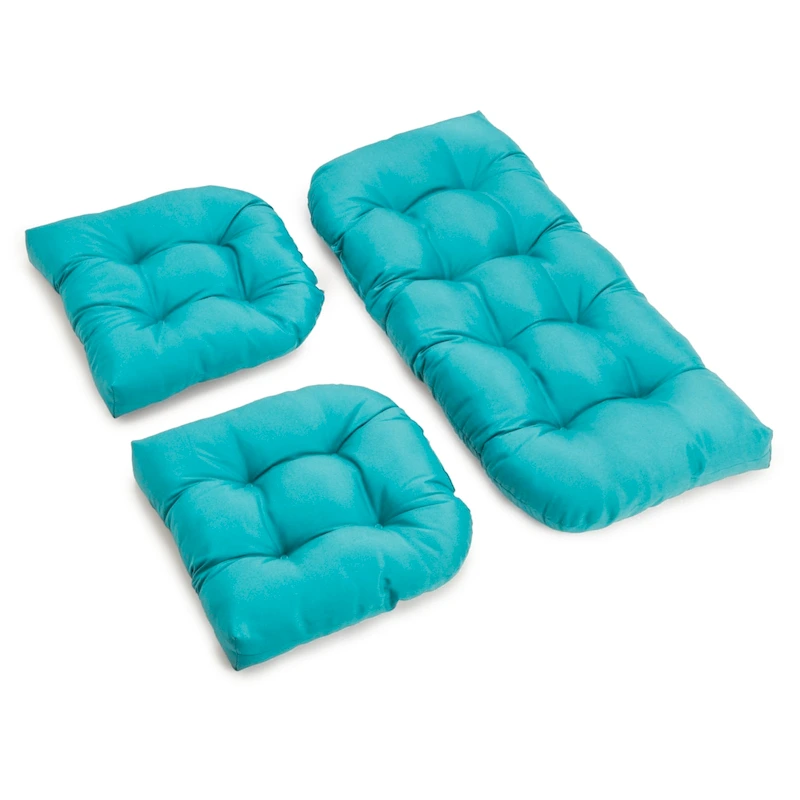Twill 3-piece Indoor Settee Cushion Set