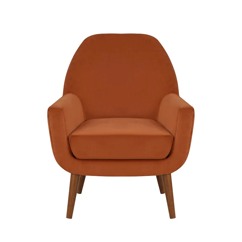 Adrian Mid-Century Velvet Arm Chair by Greyson Living
