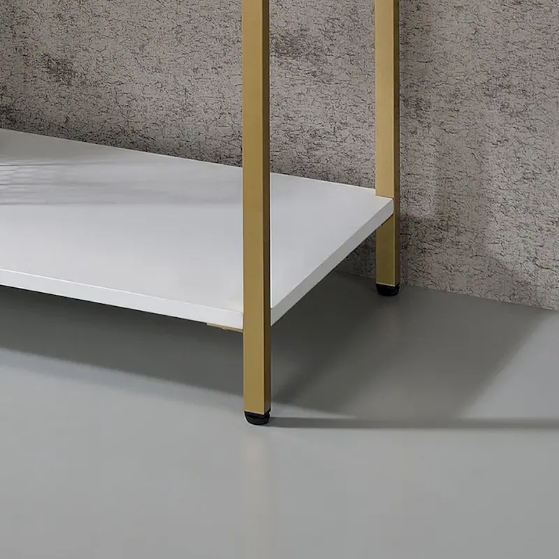 Raven Glam 48-inch Steel 3-Shelf Console Table by Furniture of America