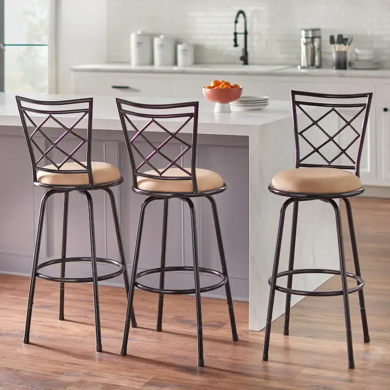 Adjustable Height Swivel Stools (Set of 3)