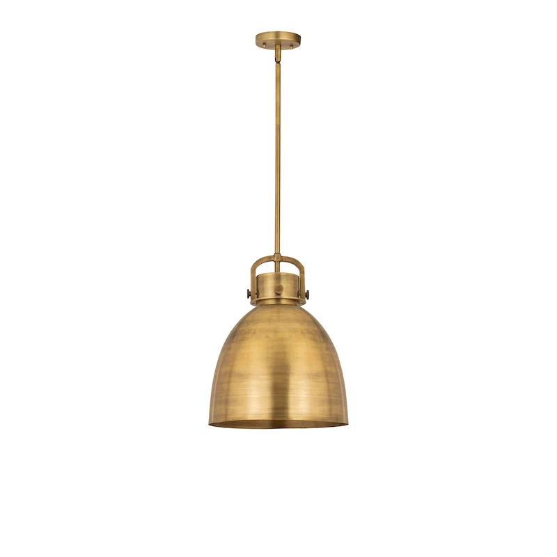 Innovations Lighting Newton Metal Bell - 1 Light 14  Stem Hung Pendant