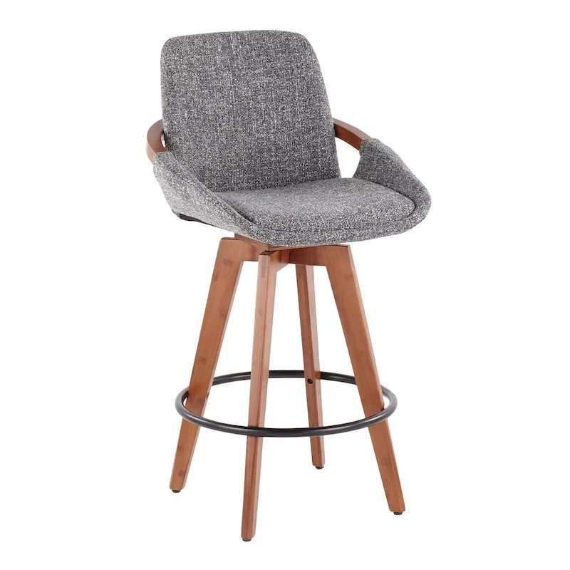 Carson Carrington Pugo 26 Fixed-Height Counter Stool in Noise Fabric