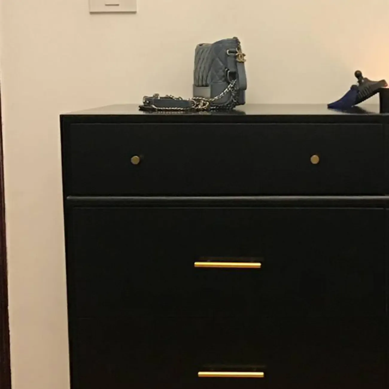 Industrial Wooden Dresser with 6-Drawers