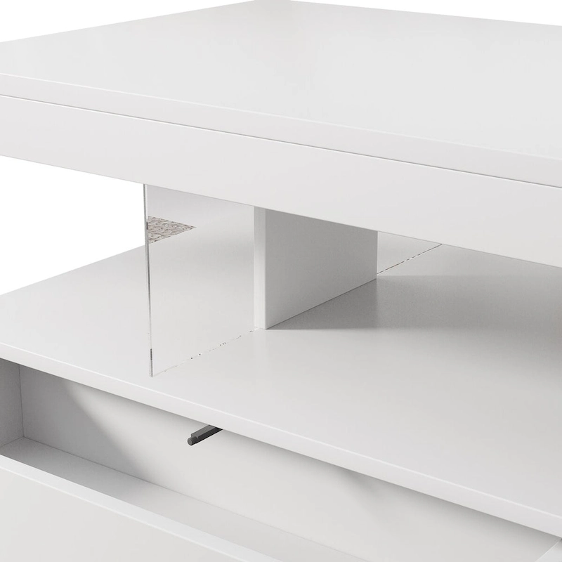 Coffee Table with 2 Drawers and Display Shelves