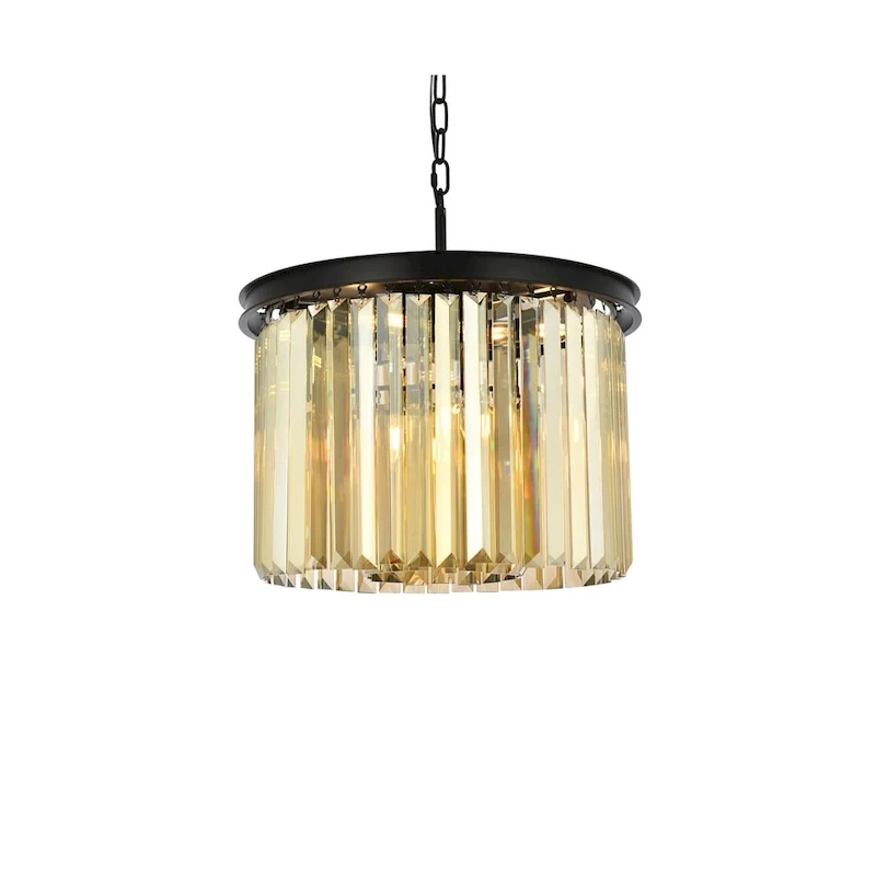 Royce Edge 6-Light Matte Black Pendant
