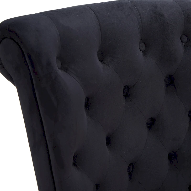 AVAWING Set of 2 Throne Royal Chair Thick Padding and Rubberwood Legs