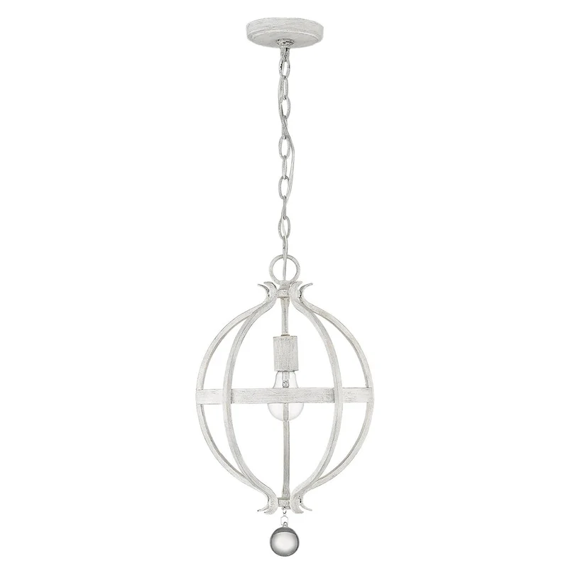 Callie 1-Light Country White Pendant