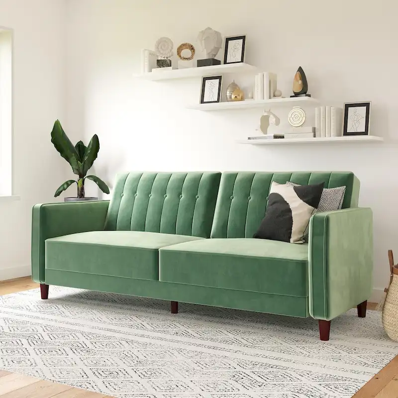 Avenue Greene Ivy Tufted Transitional Futon