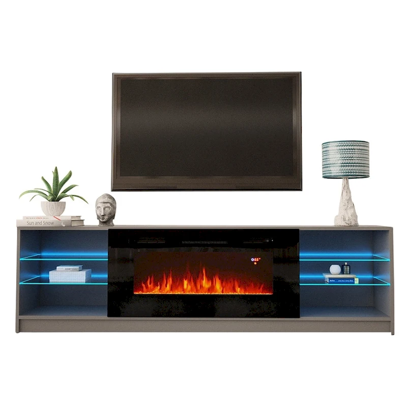Strick & Bolton Amsden Electric Fireplace TV Stand
