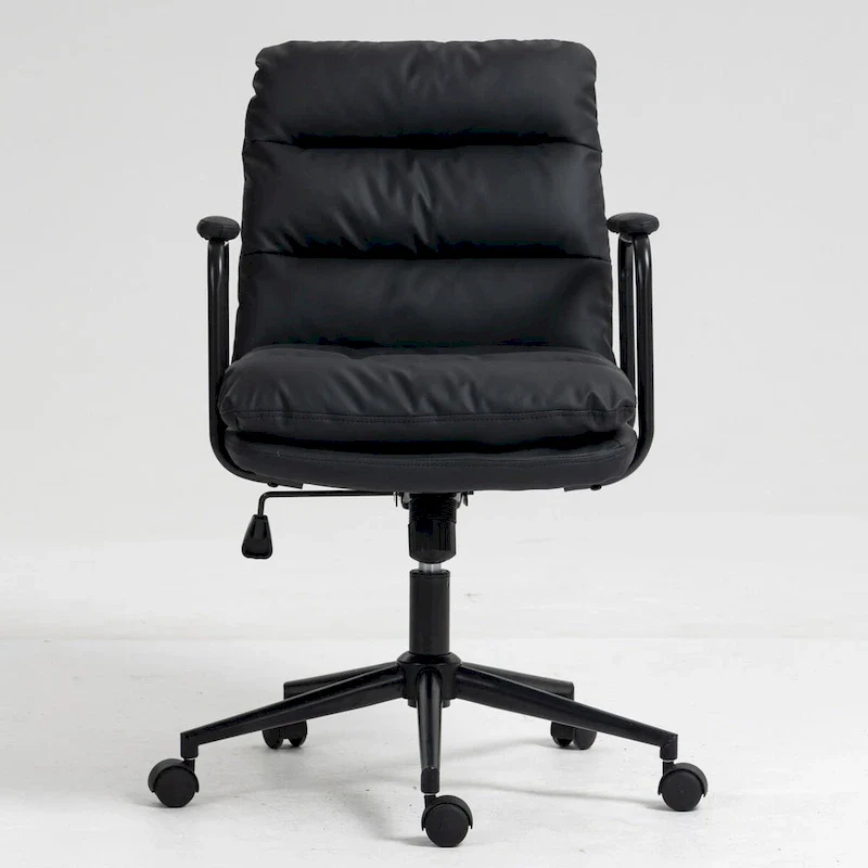 GEITIN Home Office Desk Task Swivel Chair with Padded Armrest