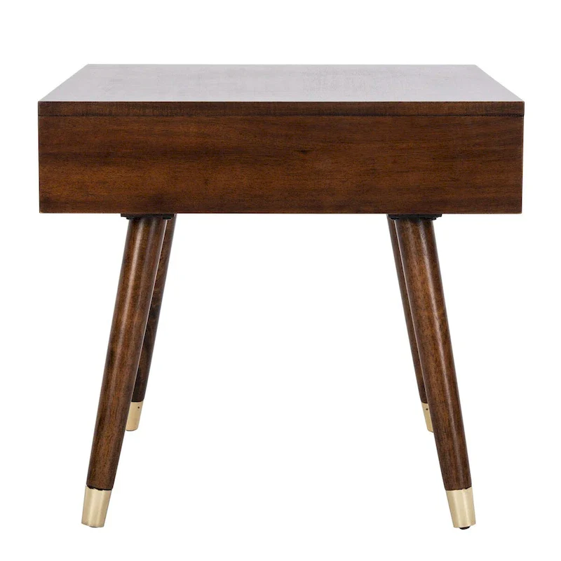SAFAVIEH Sunny Mid-Century Gold Cap End Table - 24 x 24 x 22.3 - 24Wx24Dx22H
