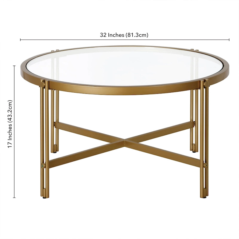 Inez 32 Wide Round Coffee Table