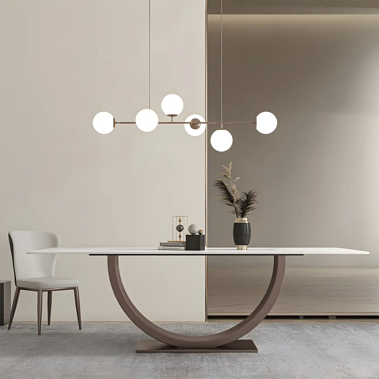 Dining Area Sputnik Glass Globe Pendant Light