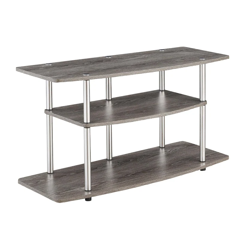 Convenience Concepts Designs2Go No Tools 3 Tier Wide TV Stand