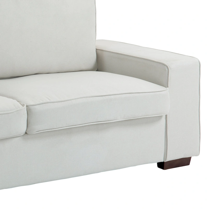 Modern 80 Upholstered Fabric 3-Seater Sofa