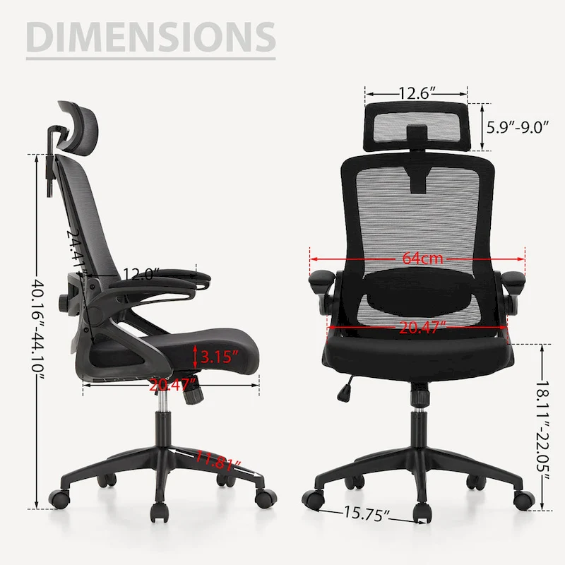 Ergonomic Mesh Office Desk Chair with High Back, 360 Swivel Executive Computer Chair