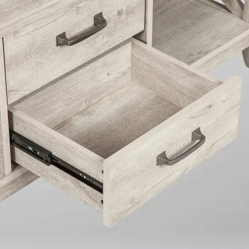 Saint Birch Honduras Washed Gray Coffee Table with 2-drawer