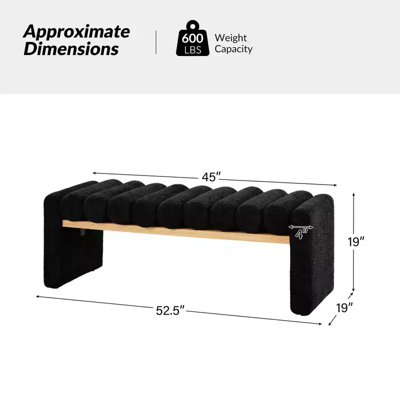 Alice Bench With Solid Wood Construction | HULALA HOME