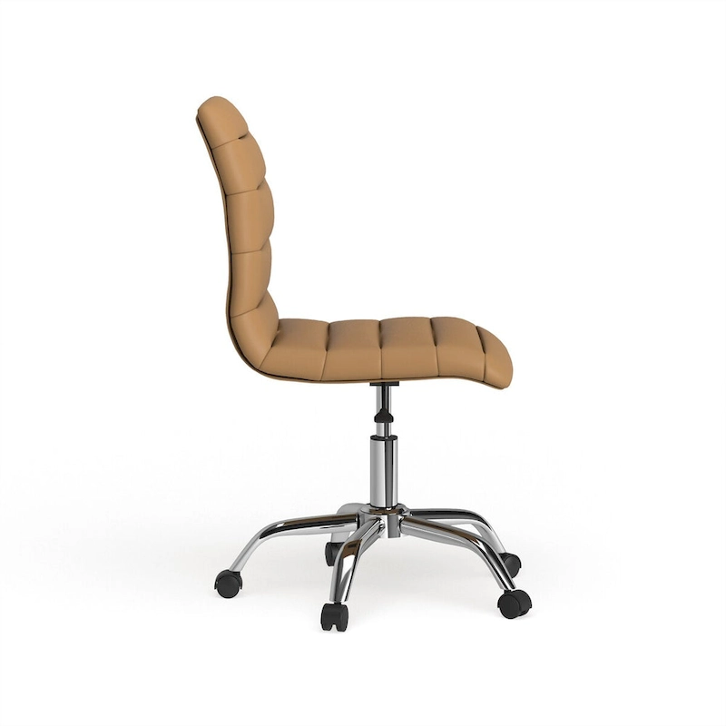 Ripple Armless Mid Back Vinyl Office Chair