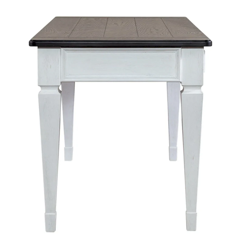 Allyson Park Wirebrushed White Charcoal Writing Desk