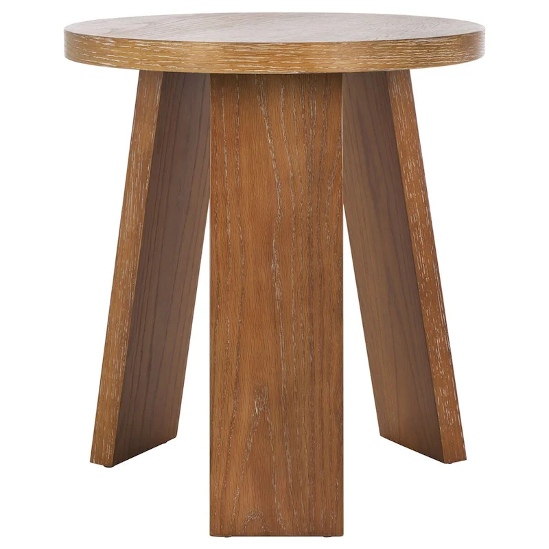 Accent Table - Oak Veneer, Natural Wood Grain, 20W x 20D x 22H