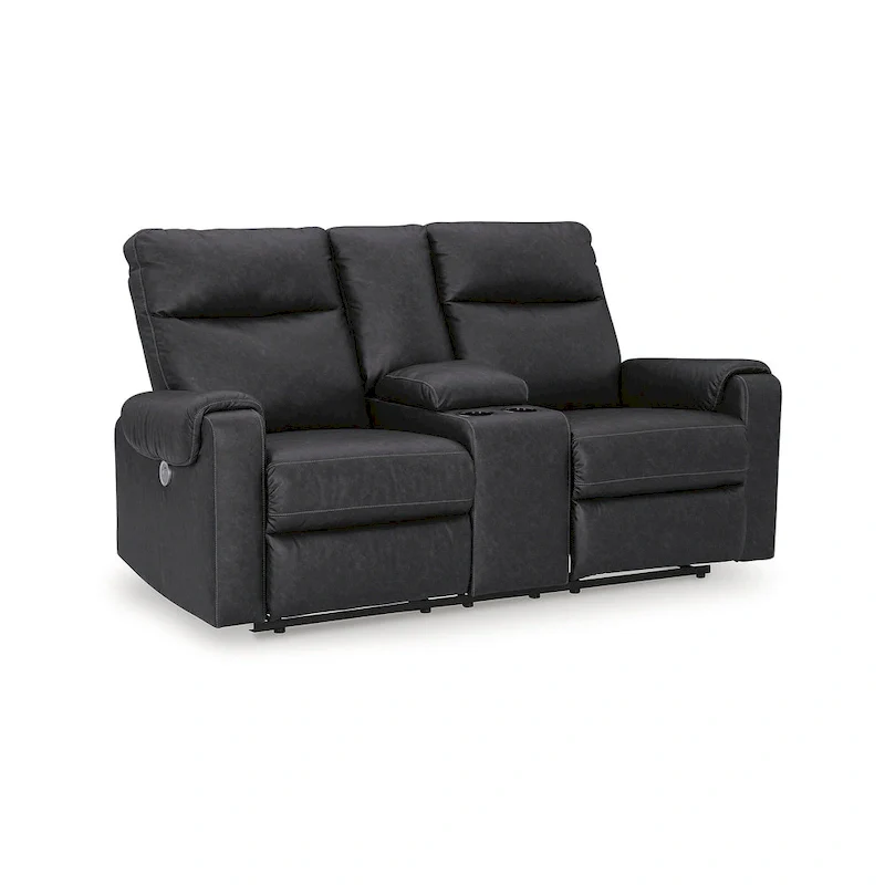 Signature Design by Ashley Barnsana Power Reclining Loveseat with Console