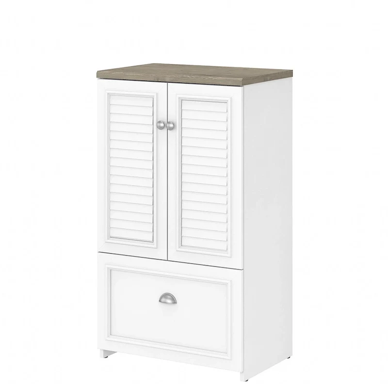 41.7-inch Cabinet with Drawer - 23.74L x 16.06W x 41.69H - 23.74L x 16.06W x 41.69H