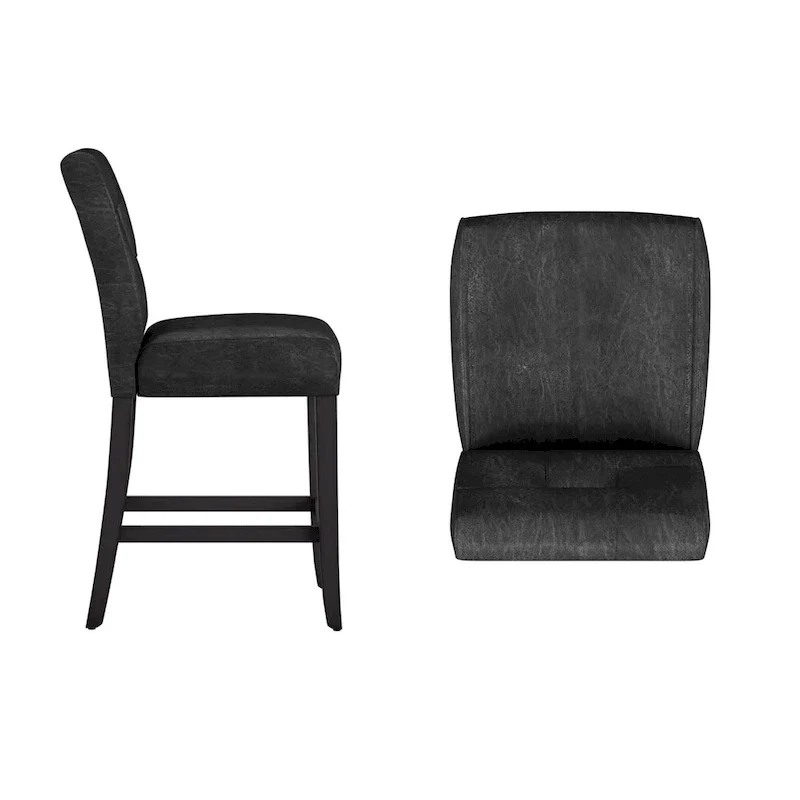 Brda Keyhole Counter Height High Back Stools (Set of 2) - Stool