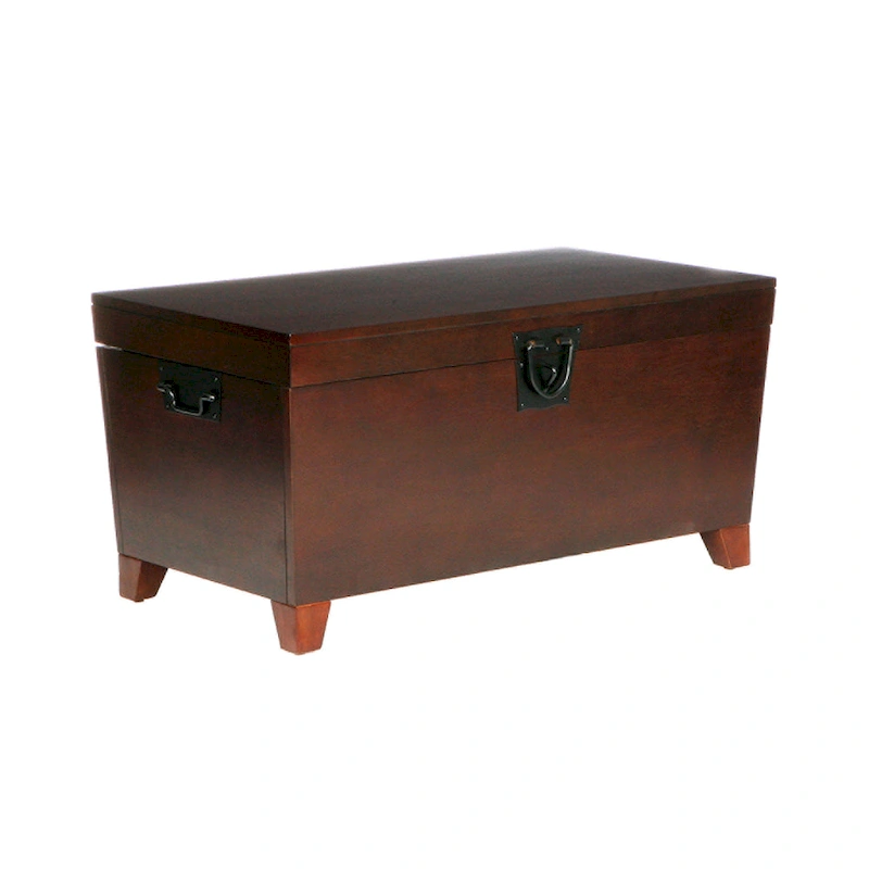 SEI Furniture Liatris Transitional Wooden Espresso Trunk Coffee Table
