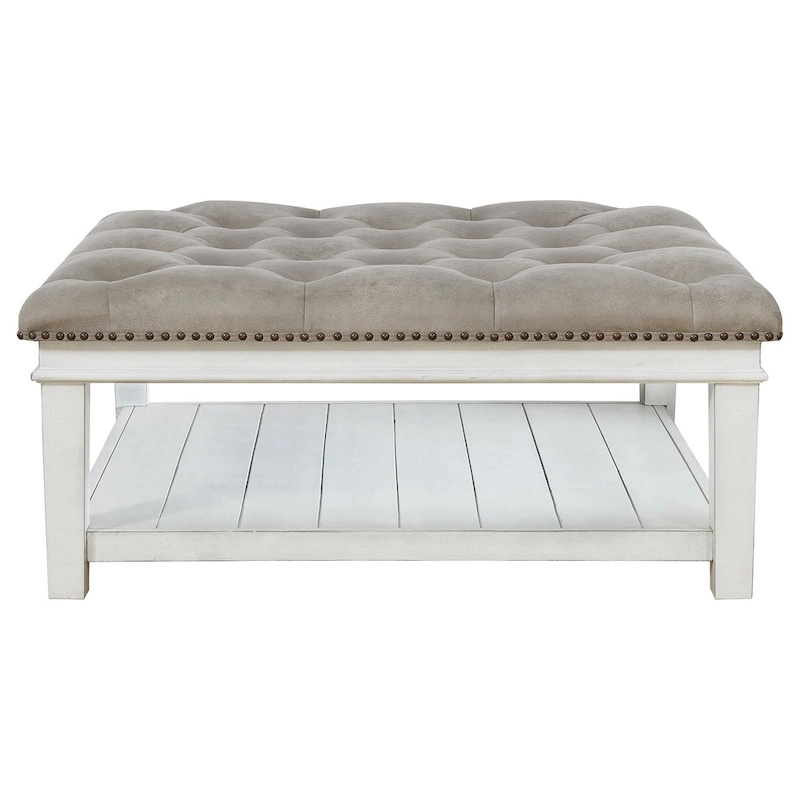 Kanwyn Upholstered Ottoman Cocktail Table - 40W x 40D x 18H