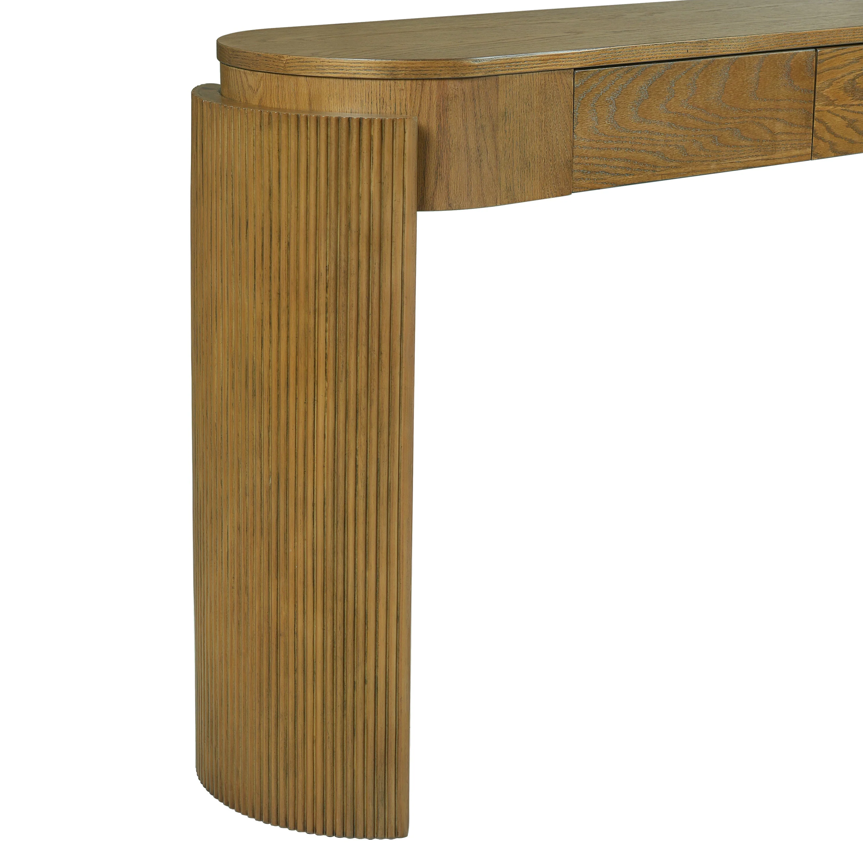Walker Edison | Fluted Design Entryway Console Table and 2 Drawers