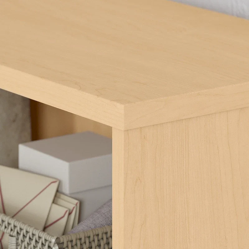 Grey / Tan / White / Taupe / Brown 2-Shelf Bookcase Cabinet with Metal Base