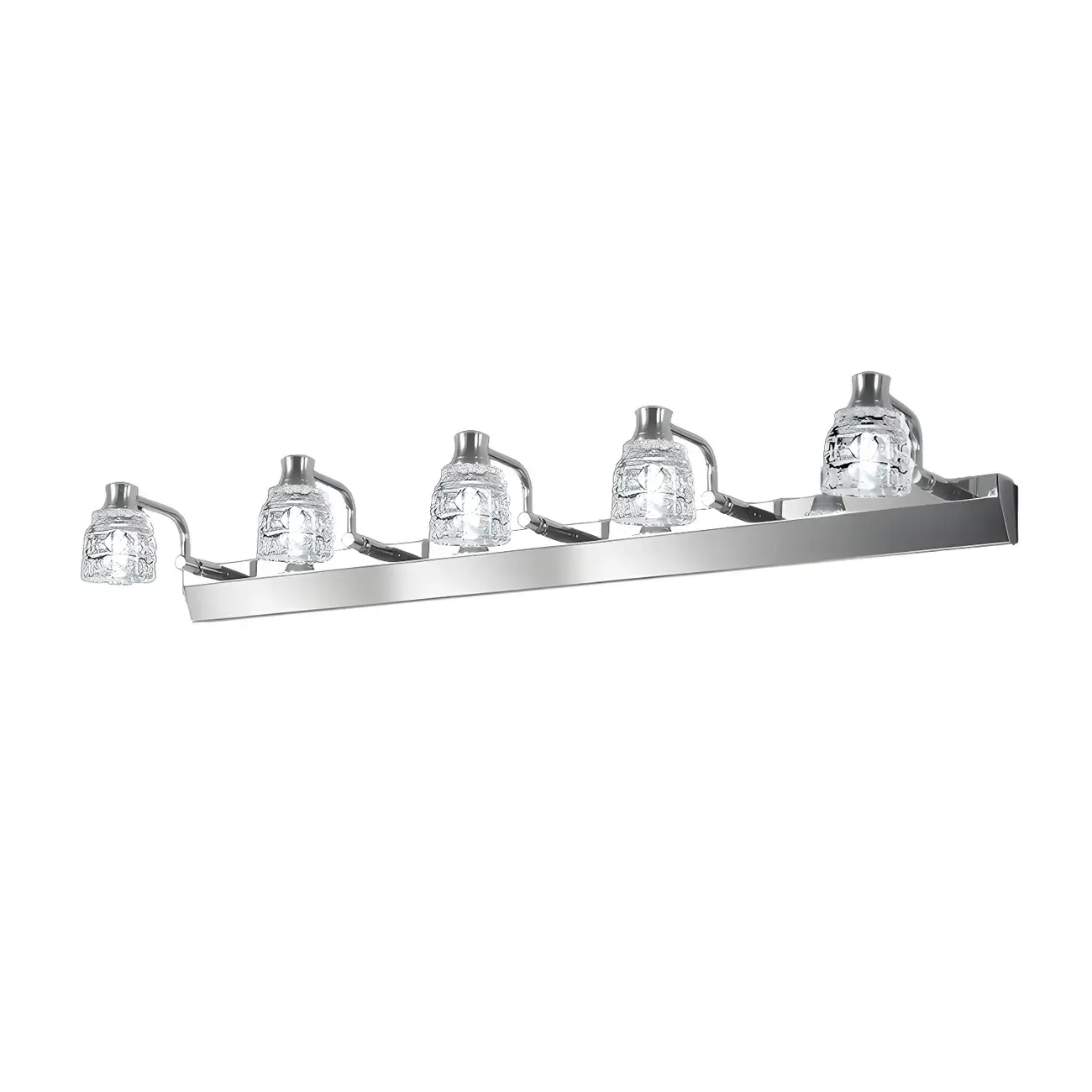Modern Chrome Crystal Bathroom Vanity Light