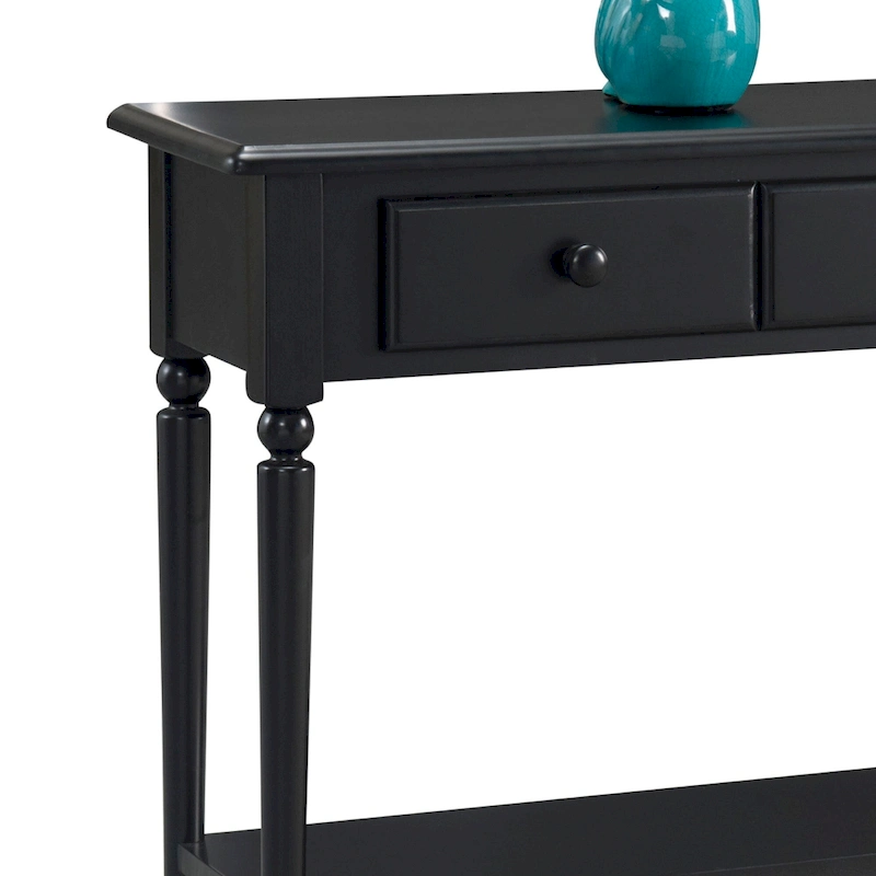 Leick Home Coastal One Drawer Narrow Hall Console Sofa Table